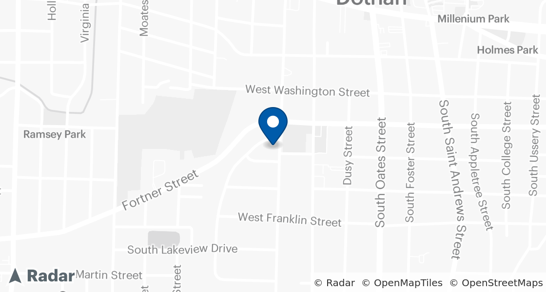 Map of Dairy Queen Location:: 618 Alice Street S, Dothan, AL, 36301-2424